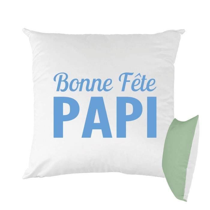 Mygoodprice Copricuscino Bicolore 40x40 Cm - Fronte Bianco Poliestere E Retro Colorato Cotone, Stampato, Con Cerniera, Kaamelott Marrone