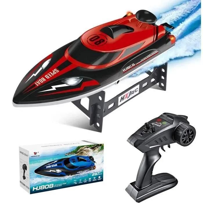 Bateau télécommandé - PIMPIMSKY - RC Bateau de Course à Grande Vitesse - Rechargeable USB