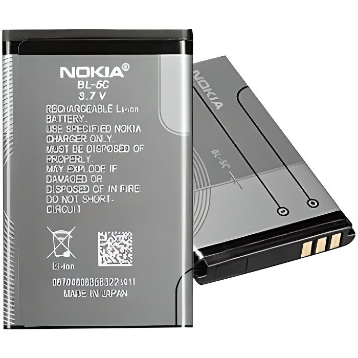 Batterie Origine Nokia BL5C (1020 mAh) Cdiscount Téléphonie