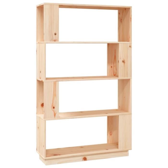 Étagère Pin Étagère - OMABETA - M02939 - Bois de pin massif - 80x25x132 cm - 4 ...