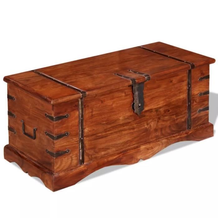 Luxueux Magnifique Coffre De Rangement Bois Massif Achat Vente Luxueux Magnifique Coffre De Soldes Des Le 15 Juillet Cdiscount