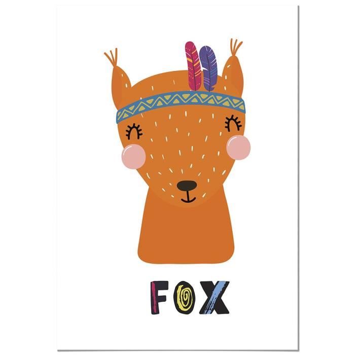 Panorama Tableau Pour Chambre D Enfants Animaux Chien 50x70cm Imprimee Sur Toile Grande Qualie Decoration Murale Chambre Enfant Cdiscount Maison