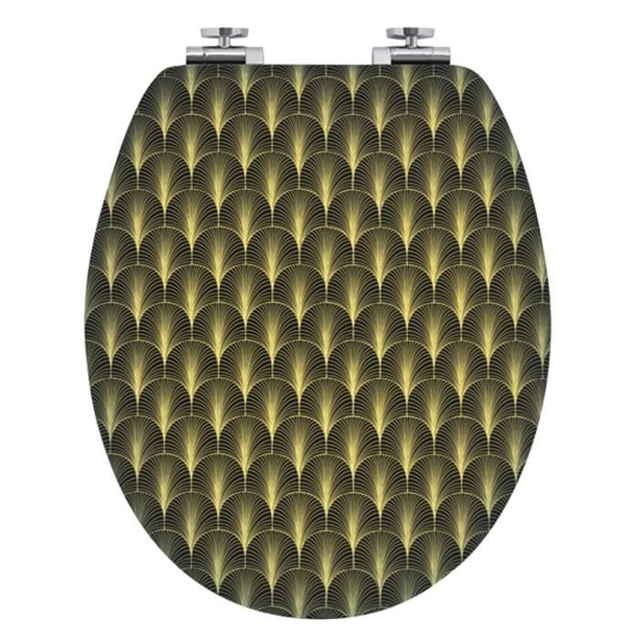 Abattant wc diplomat art deco Dim 37 X 48 cm Cdiscount Bricolage