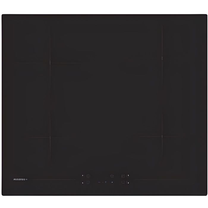 Plaque vitrocéramique ROSIERES RH64CT/2 - 4 foyers - Commandes tactiles individuelles - 6500W - Noir