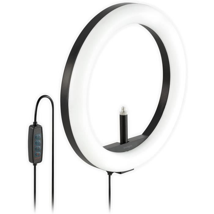 Instarter Rgb Anneau Lumineux Sur Pied Noir 180° Ring Light Bicolore 61 W Lampe Led Circulaire Éclairage Annulaire Su... à Prix