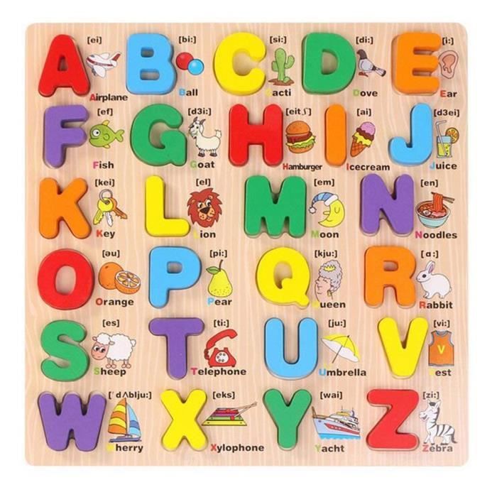 Bettal Lot de 26 éponges en forme de lettres de lalphabet pour enfants jouet éducatif peinture loisirs créatifs 
