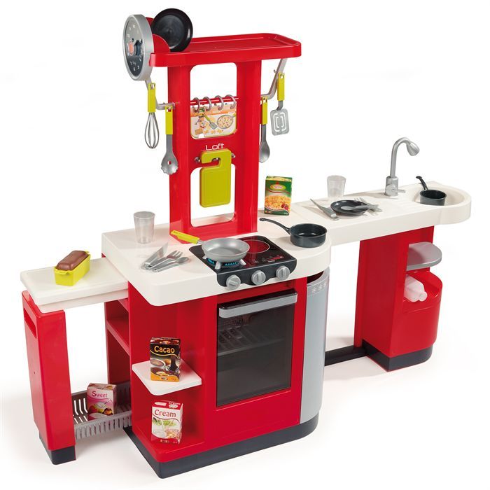 SMOBY Cuisine enfant Loft Rouge - Cdiscount Jeux - Jouets