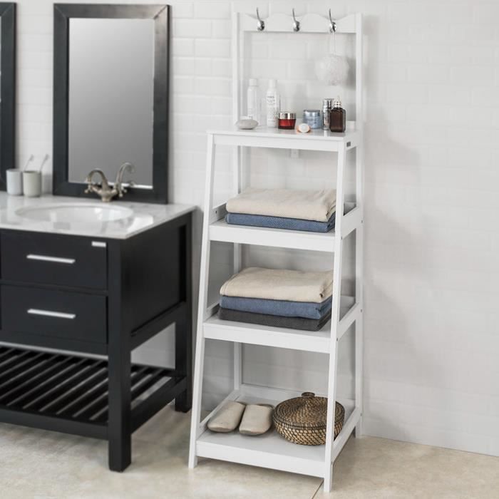 Sobuy Frg279 W Colonne De Salle De Bain Style Echelle 4
