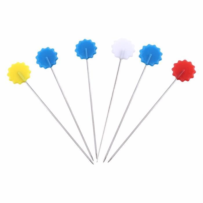 100pcs ensemble Epingles de patchwork Epingles a tete de fleur Outil de c X7O2 100pcs ensemble Epingles de patchwork Epingles a tete de fleur Outil de c X7O2