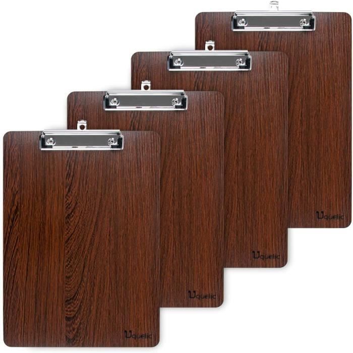Porte Bloc Bois Mya 1Pc Couleur Porte Bloc Cuir A5 Avec Pince,Clipboard Cuir A5,Planchettes U00c0 Pince Porte-Blocs Pour Fournitures De Bureau Salle De Classe U00c9cole Porte Menu A5