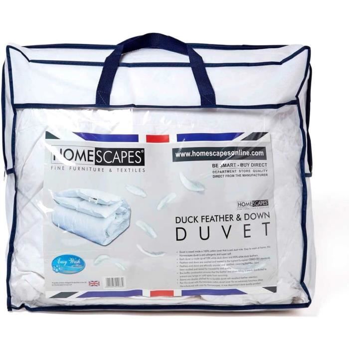 Wometo - Oreiller 50x50 Cm En Plumes Et Duvet (90/10), Housse Coton, Lavable, Certifié Oeko-Tex Wometo - Oreiller 50x50 Cm En Plumes Et Duvet (90/10), Housse Coton, Lavable, Certifié Oeko-Tex
