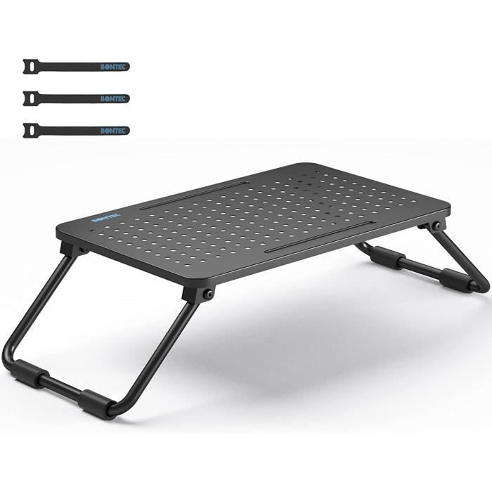BONTEC Support Ordinateur Portable 10-17,3″ – 7 Niveaux Réglables, Aluminium Ventilé, Ergonomique Pour MacBook, Dell, HP, Lenovo