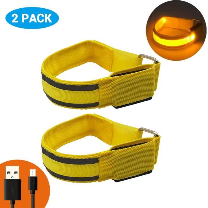 4-Pack Glow Bracelet de sécurité Light-up bleu Tabiger DEL Brassard 4-Pack