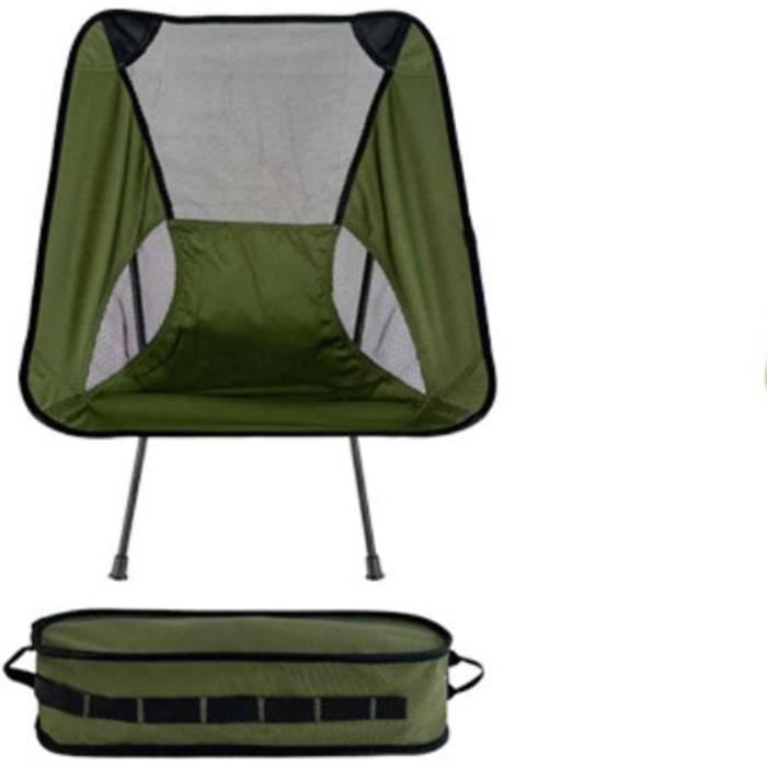 Chaise Pliante Camouflage Avec Sac à Dos Intégré 10L – Assise Stable, Tube Acier Renforcé, Charge Max 100 Kg – Idéal Camping, Pêche, Plage