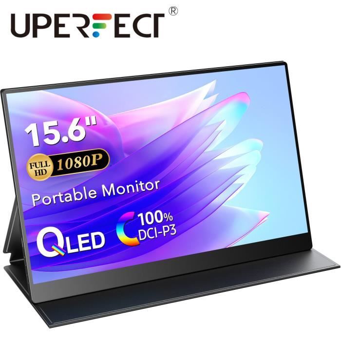UPERFECT Moniteur Portable - Écran Tactile PC 15.6 FHD 1080P