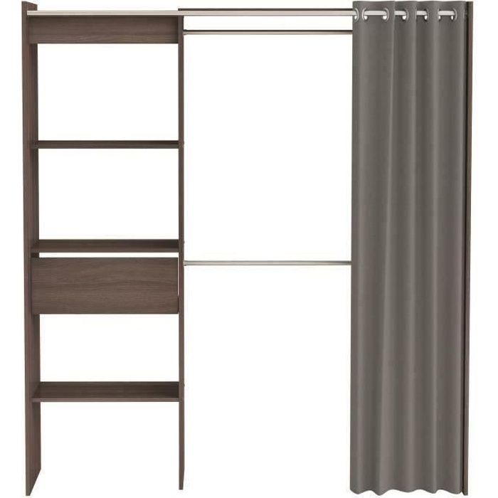 Chicago Kit Dressing Extensible Contemporain Decor Chene L 114