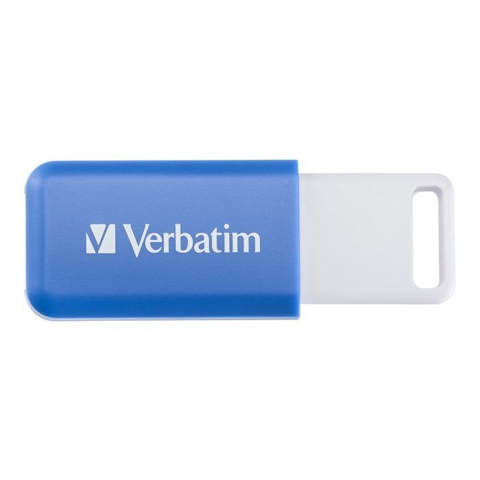 Clé USB - 64GB - Flash 2.0 DataBar, Verbatim - Bleu