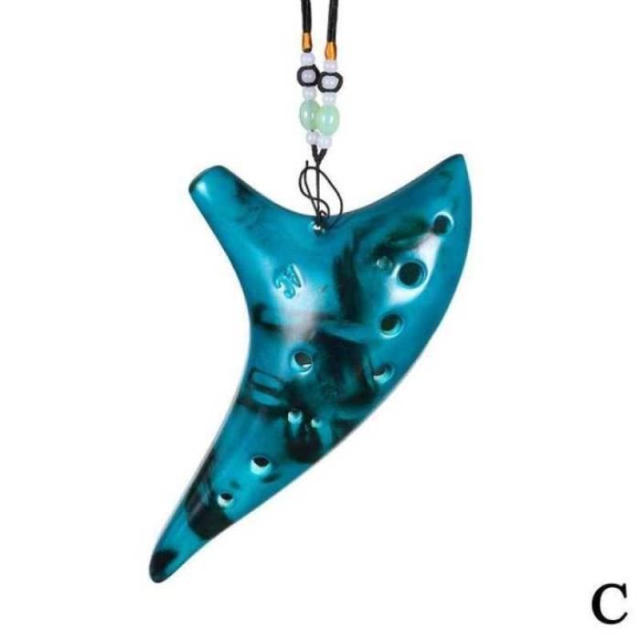 HK15934OCARINA.Ocarina Alto C Standard 12 trous,modèle en bois,flûte