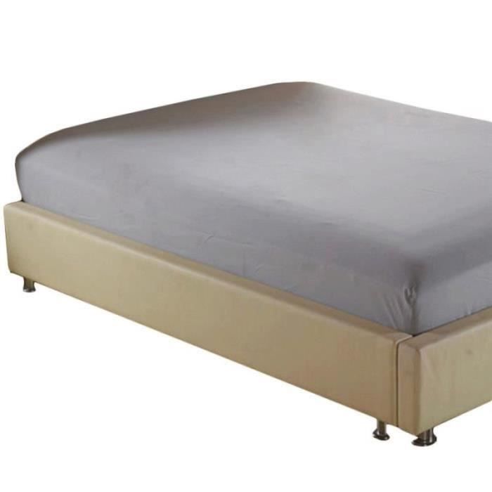 Surwin Drap Housse Doux, Couleur Unie Classique Jupe De Lit A Volant 45
