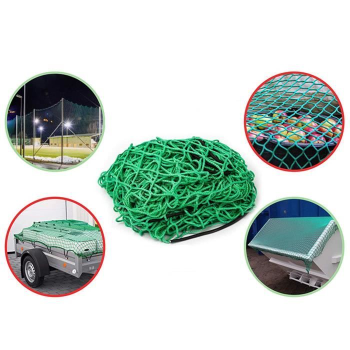 Filet De Chargement élastique 200x300 Cm - Pour Camionnette, Voiture, Remorque, Avec Crochets, Nylon Renforcé