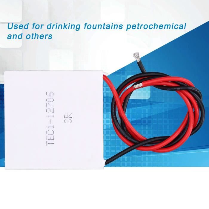 Module Peltier TEC1-12705 - Plaque Refroidissement/chauffage 40x40 Mm, 12V, Pour Projets DIY