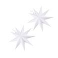 1 PC 30CM papier abat-jour pliant en forme d'étoile blanc suspendus pendentifs décor à  AMPOULE - AMPOULE LED - AMPOULE HALOGENE-1
