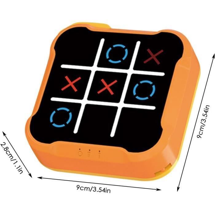 Jeu électronique Tic Tac Toe 5 En 1 - Morpion, Memory Flash, Jeu De Stratégie Portable - Pour Enfants Et Adultes (bleu)