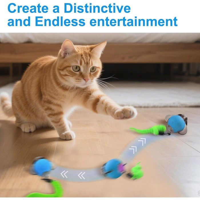Jouet Pour Chat à Cataire Avec Clochette – Peluche Interactive (ours Ou Canard) Pour Stimuler Et Divertir