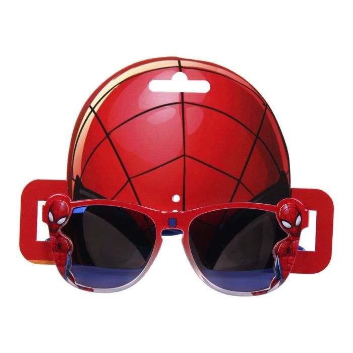 Lunettes de soleil enfant garçon Spiderman Rouge/bleu TU (4-10ans) - Achat  / Vente lunettes de soleil Garçon Enfant - Cdiscount