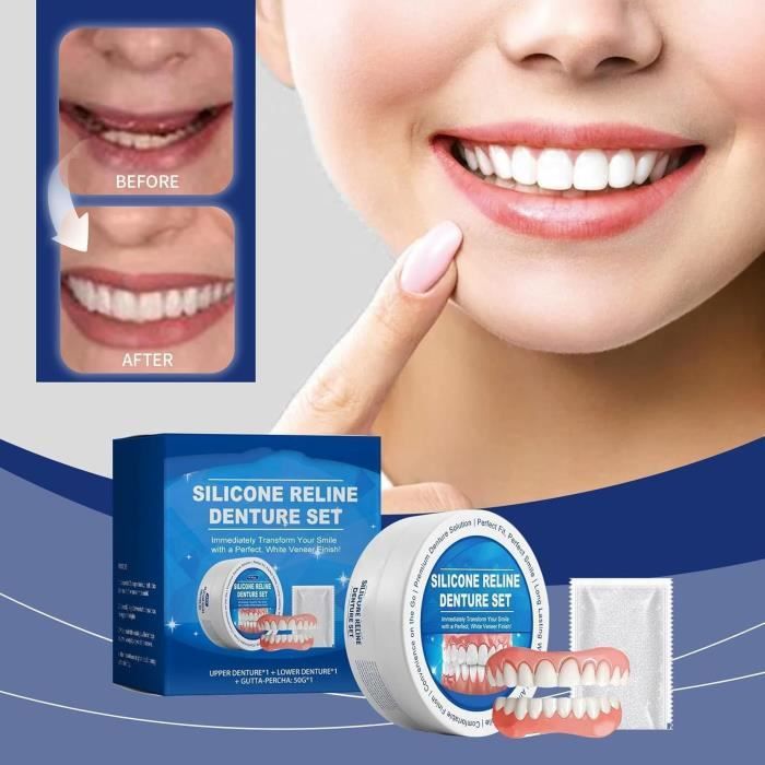 Silicone Reline Denture Set, Silicone Reline Kit, Soft Denture Reline ...