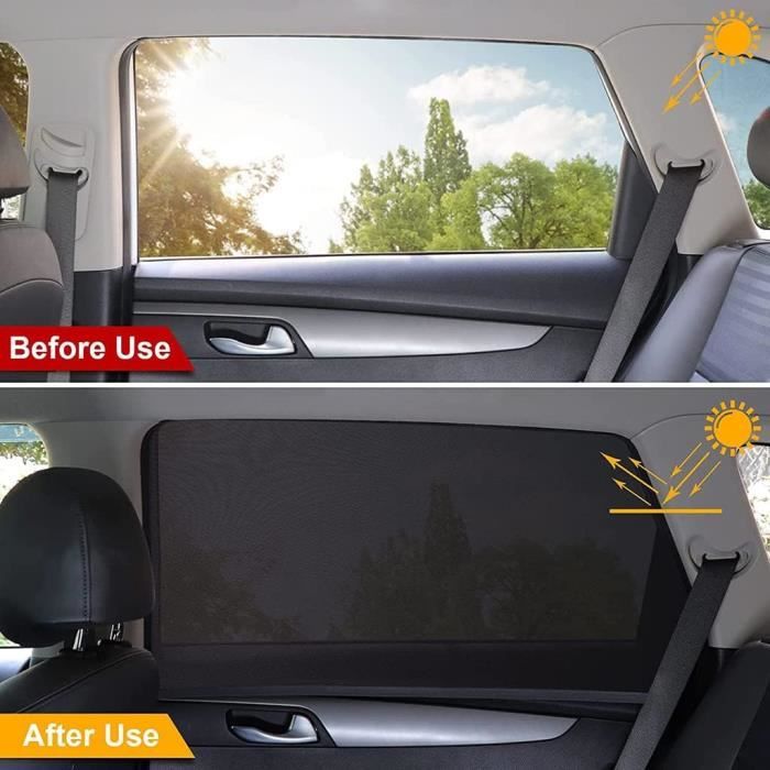 MBROS Pare-Soleil Vitres Latérales Magnétiques Pour Audi A3 Sportback (8Y) 2021-2023 – Protection UV Anti-Chaleur, Installation Facile, 2 Pièces Arrière