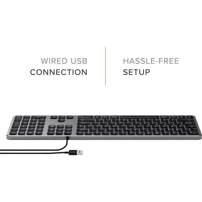 Clavier Filaire Usb En Aluminium Avec Pavé Numérique - Pour Macbook Pro ...