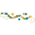Jeu de laçage créatif - HABA - Bambini Serpent - 72 perles en bois - Multicolore-2