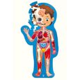 Puzzle du corps humain - HAPE - Anatomie éducative - 50 pièces - Affiche double face-2
