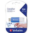 Clé USB - 64GB - Flash 2.0 DataBar, Verbatim - Bleu-2