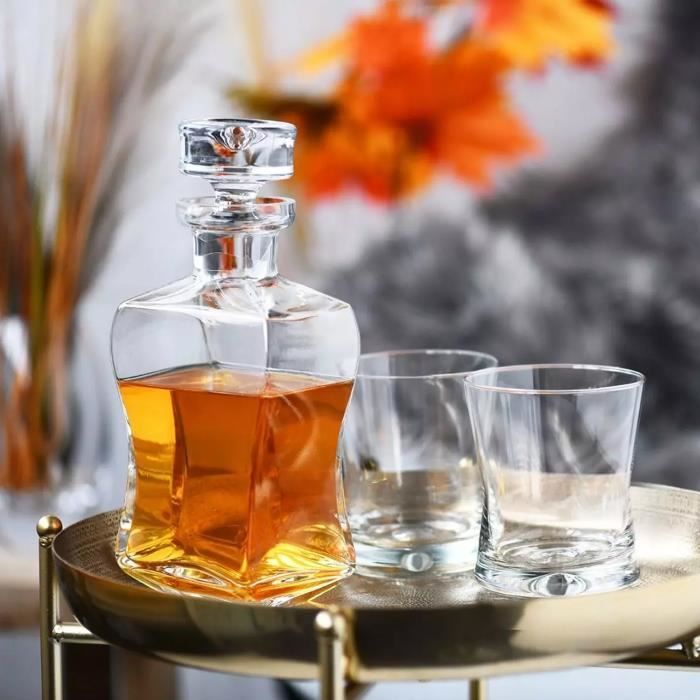 Carafe à whisky cristal avec glaçon en pierre pour le bar - Chine Ensemble  de verres à whisky et cadeau en verre à whisky prix