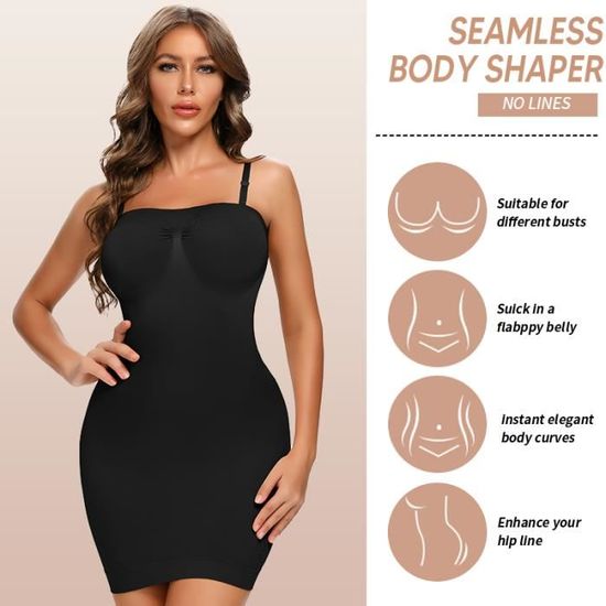 Robe bustier sans bretelles pour femmes sous v tements