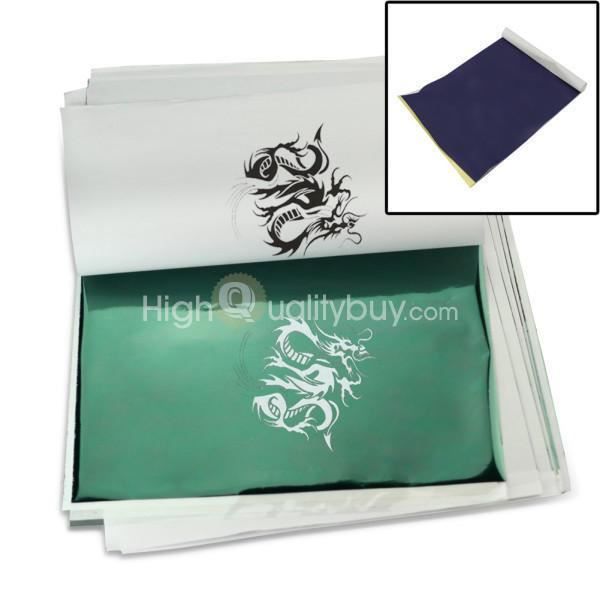 PAPIER TATOUAGE TEMPORAIRE 10 Papiers Feuilles Transfert Pour Pochoir Copieur Tatouage Tattoo