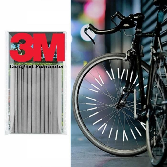 Barrettes réfléchissantes pour rayons de vélo de la marque 3M
