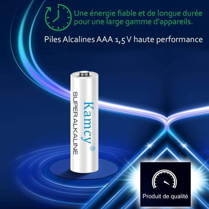 Piles Alcalines AAA Lepro - Lot De 12 - 1,5V 1200mAh - Anti-Fuite - Pour Jouets, Télécommandes, Réveils