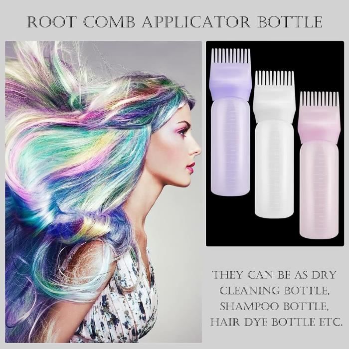 3 Pièces Applicateur Huile Cheveux Avec Brosse,Root Comb Applicator  Bottle,Peigne Applicateur Huile Cheveux,Flacon[S101] - Cdiscount Au  quotidien