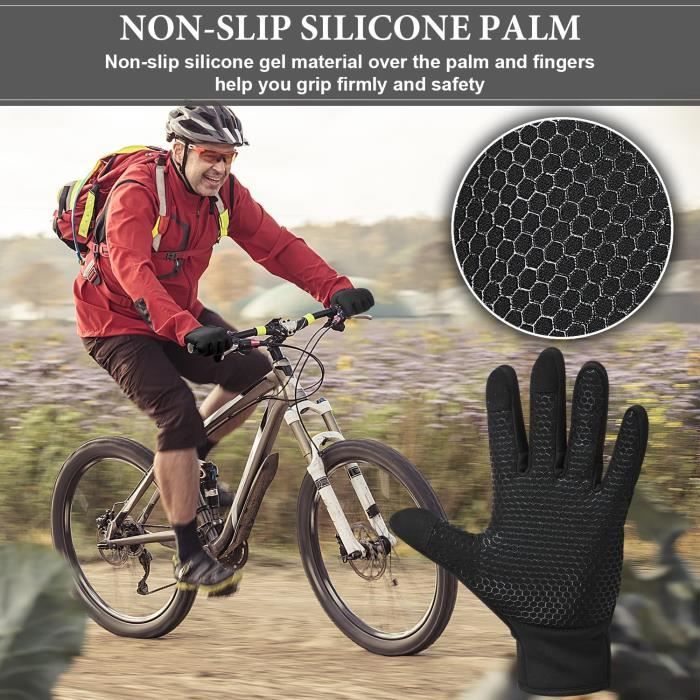Gants d hiver d homme epais chaud en polaire coupe vent Gants froid Preuve Cdiscount Telephonie