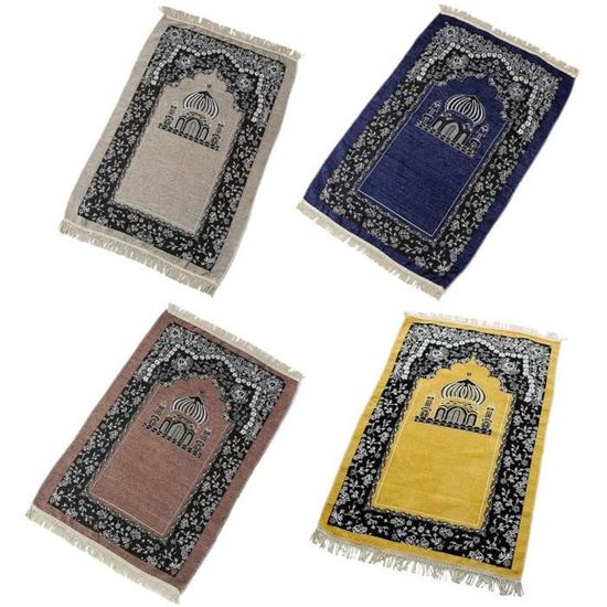 Tapis de prière musulman épais en Chenille islamique, couverture à pompon  tissé à fleurs, 70x110cm27, 56x43, 31 pouces, 210928281v