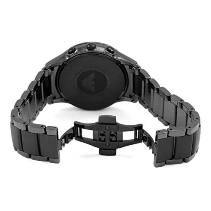 Montre Bracelet Homme EMPORIO ARMANI AR1452 Quartz Noir Ceramique Matte Chronographe Achat vente montre Homme Adulte Noir Cdiscount