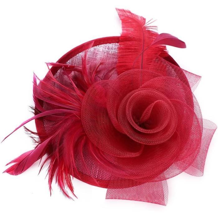 Pince Barrette Bibi Strass Bleu Avec Ruban Satin - Pour Mariage, Soirée, Cheveux, Taille Unique