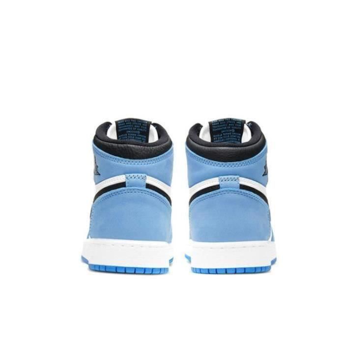 Basket Jordan 1 Retro High Chaussures de Running Femme Homme bleu
