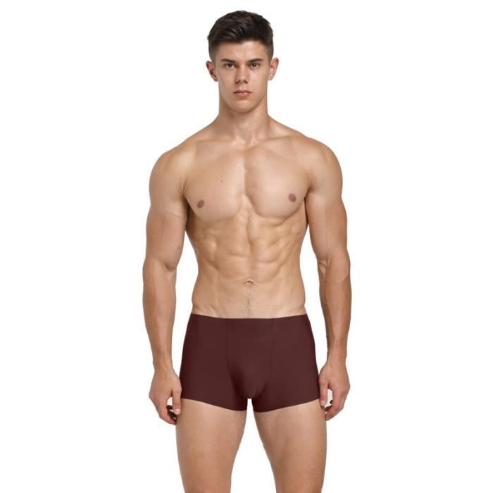 Boxer shorty Boxer de luxe sans couture pour homme sous vetement sexy 1 piece B563870551 Blanc Cdiscount Pret a Porter