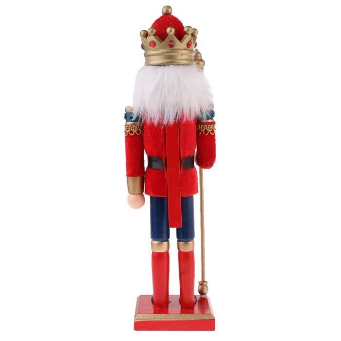 2 Soldats Casse-Noisette En Bois 30cm - Déco Noël Traditionnelle Pour Cheminée Et Table