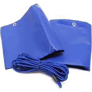 Bâche Protection Plate 211 X 116 X 8 Cm Avec Corde De Bâche-Bâche De Remorque Renforcée En Pvc