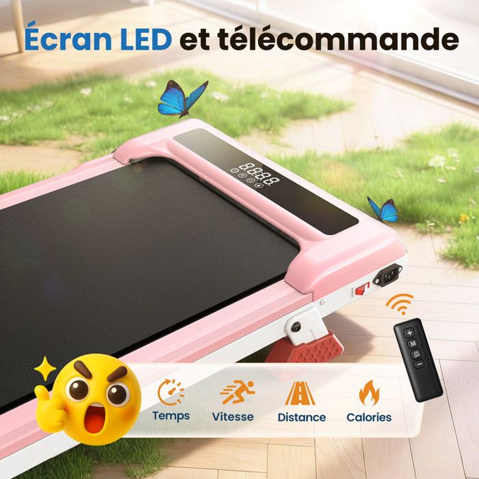 Tapis De Course électrique Dskeuzeew – 10 Km/h, Moteur 3.0 HP, Surface 43 Cm, Capacité 130 Kg